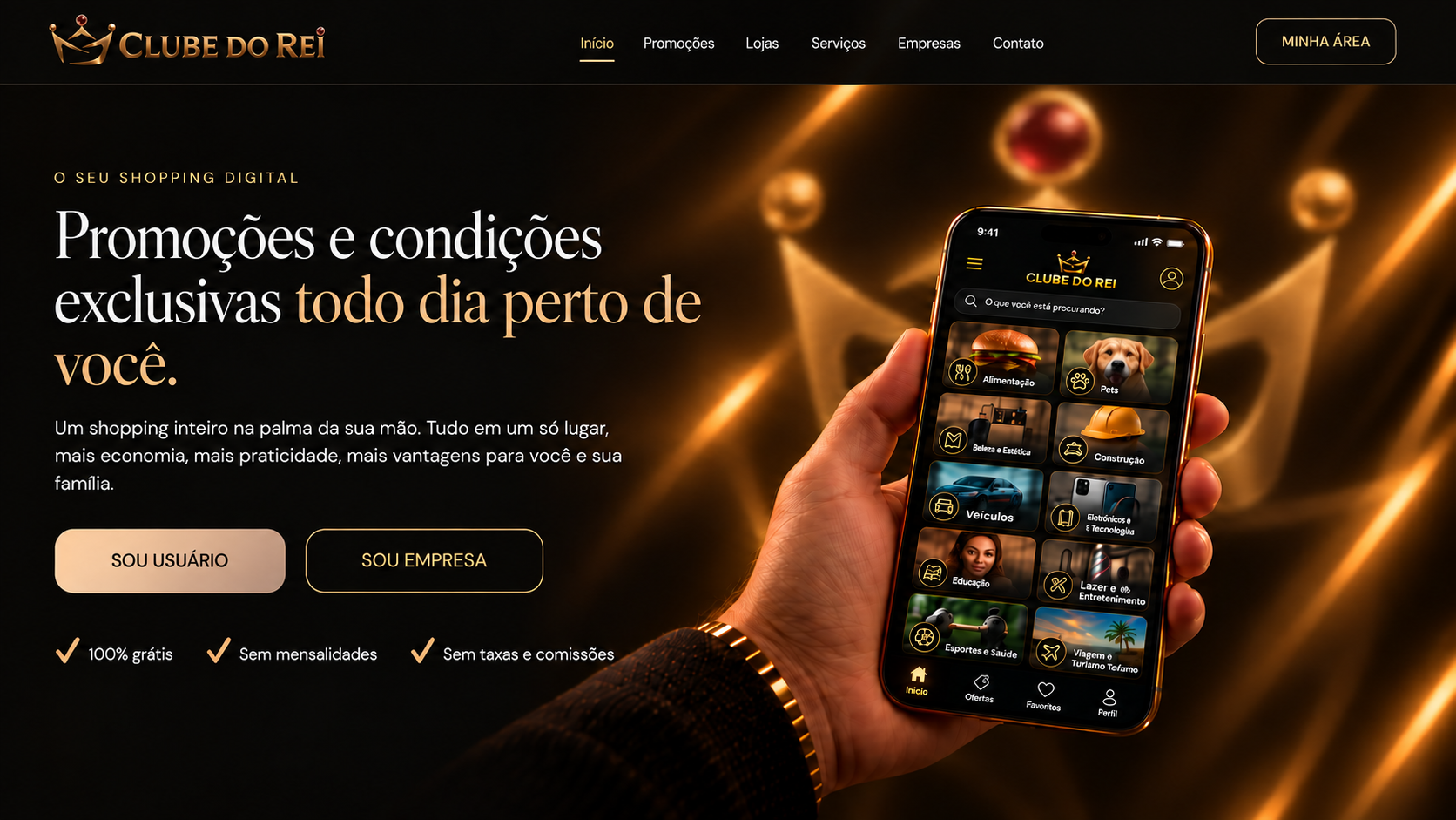 Clube do Rei — o seu shopping digital