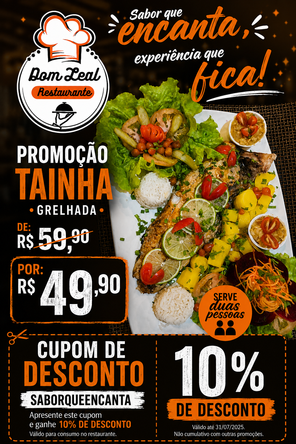 Promoção Tainha para Dois