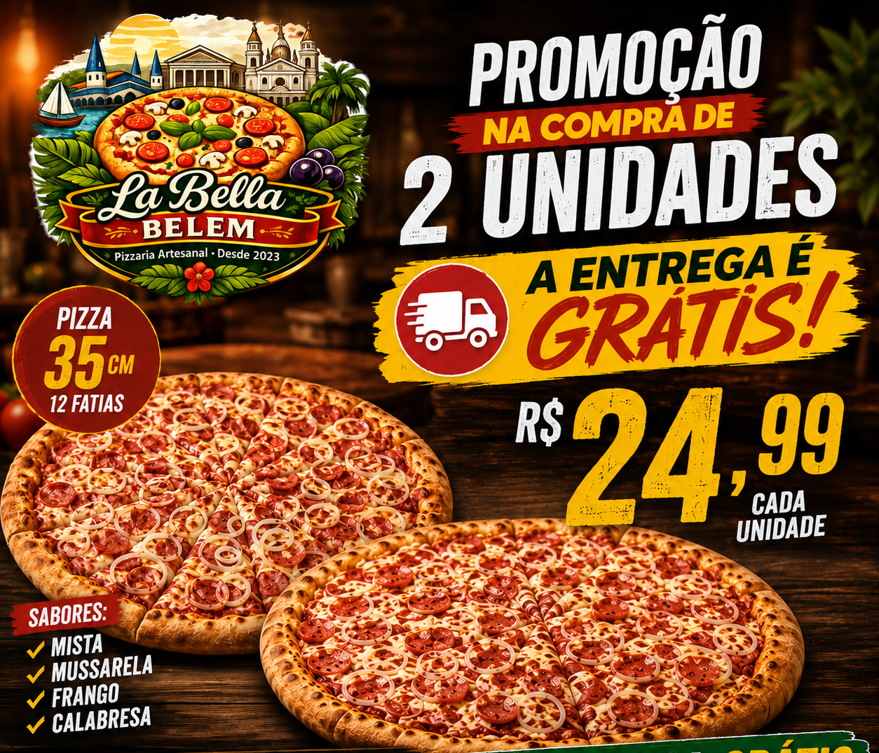 PROMOÇÃO LEVE 2 UNIDADES GANHE A ENTREGA GRÁTIS!!